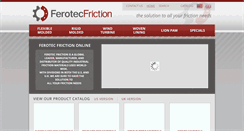 Desktop Screenshot of ferotecfriction.com