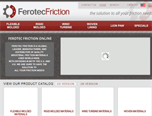 Tablet Screenshot of ferotecfriction.com